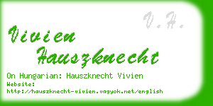 vivien hauszknecht business card